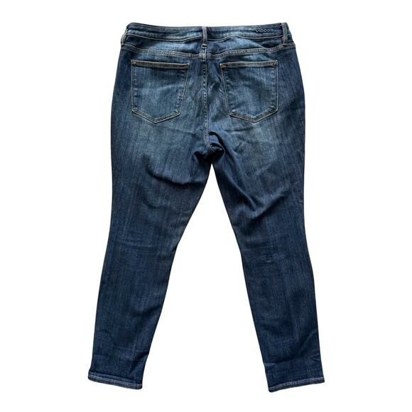 Vigoss jeans Jagger Skinny Women's Sz 16 Blue Preppy Mid Rise Ankle essential - Picture 16 of 16